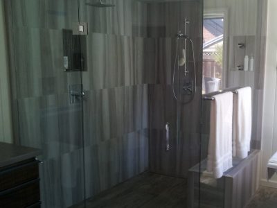modern shower unit
